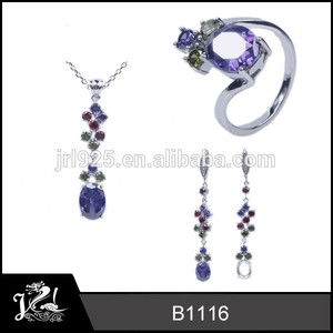 Cz joyería, la <span class=keywords><strong>alergia</strong></span> no 925 venta <span class=keywords><strong>al</strong></span> por mayor joyería de plata conjunto - Product Image 1