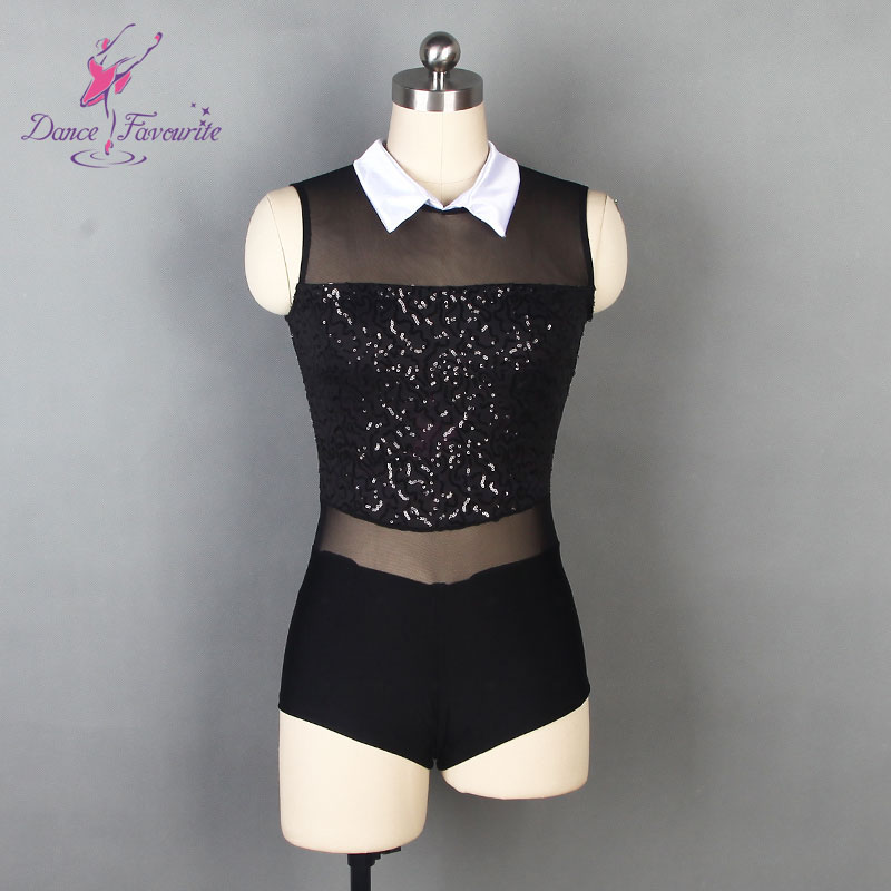 Black and White Girls Jazz Dance Costume Dress Performance