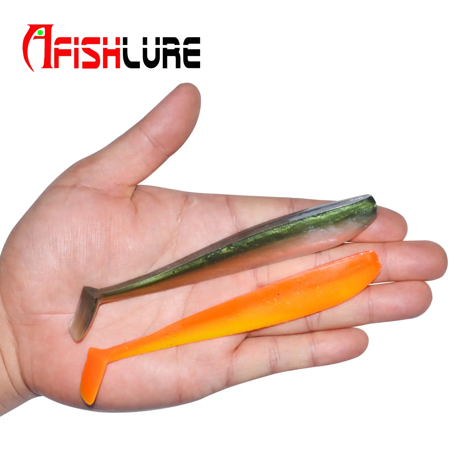 Afishlure लालच मुफ्त नमूना प्लास्टिक नरम मछली पकड़ने के आकर्षण 130mm 12g AR64 रबर फँसाना चाहे