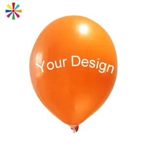 OEM Kustom Murah Balon Balon Cetak Kustom Pola Pribadi Helium Bulat Lateks Personalisasi dengan Cetak Logo
