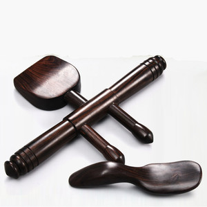 Masajeador corporal personalizado de madera de ébano, herramientas de alta calidad para terapia de masaje, caja de regalo, 1 año de garantía - Product Image 4