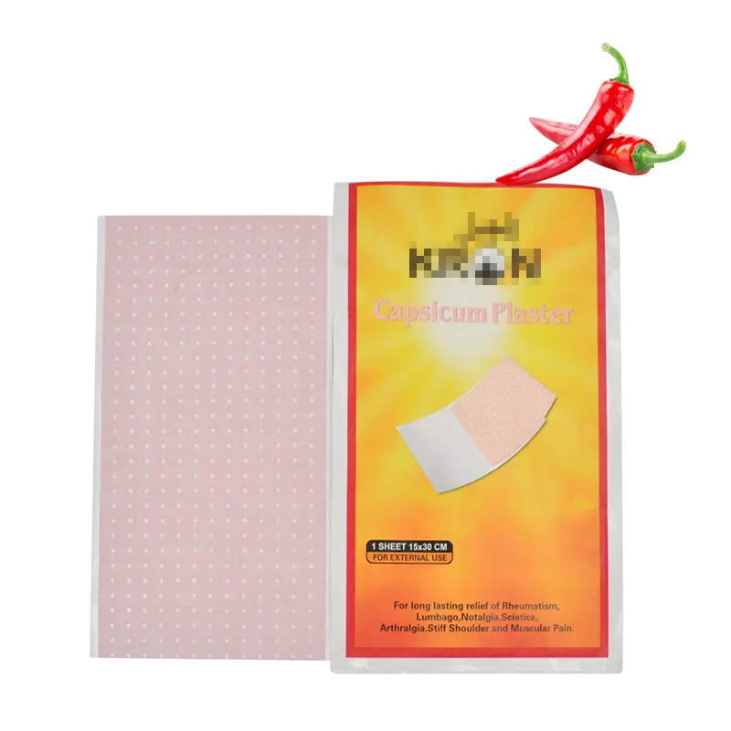 Shoulder pain plasters topical analgesic patch medical porous capsicum plaster for body pain relief with CE ISO13485