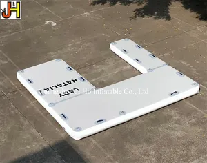 Plataforma inflável para doca de jato, plataforma inflável para plataforma de água jetski flutuante