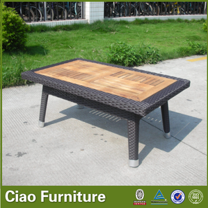 Ocio muebles de jardín de ratán sofá de dos plazas con mesa de madera de <span class=keywords><strong>teca</strong></span> - Product Image 3