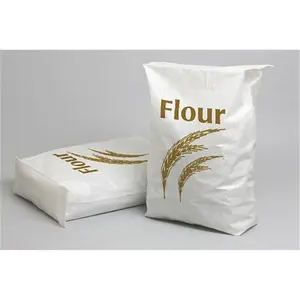 Saco de embalagem de farinha com impressão offset, fabricante chinês, 20 kg, 25 kg