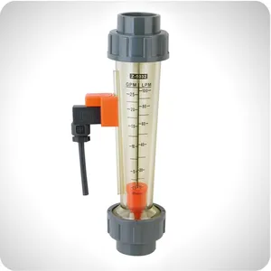 Plastic water flow meter lzt with limit switch