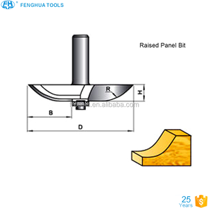 Holzbearbeitung Router Bit TCT YG8 Typ <span class=keywords><strong>I</strong></span> Erhöhten Panel Bit - Product Image 1