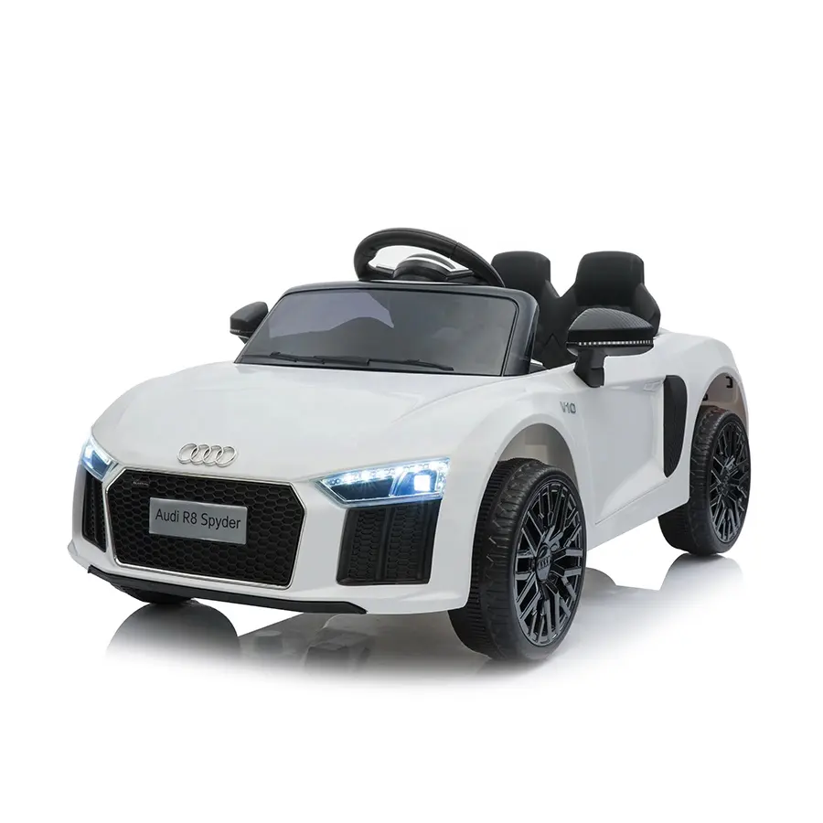 New Children's Electric Vehicle with Light Soft Start Remote Control Ride on Cars Front and Rear Shock Absorbers Pedal Design