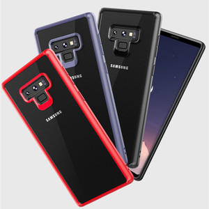 2018 Phổ Biến Nhất Tự Động Lấy Nét Acrylic rõ ràng trở lại Mềm khung TPU + PC điện thoại Di Động trường hợp đối với samsung galaxy Lưu Ý 9 bìa - Product Image 1