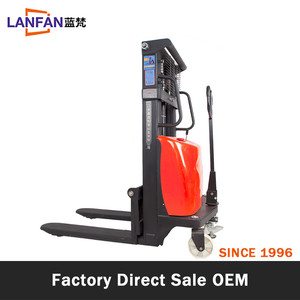 2000kg अर्द्ध बिजली हाइड्रोलिक फूस की फोर्कलिफ्ट उठाने स्टेकर - Product Image 2