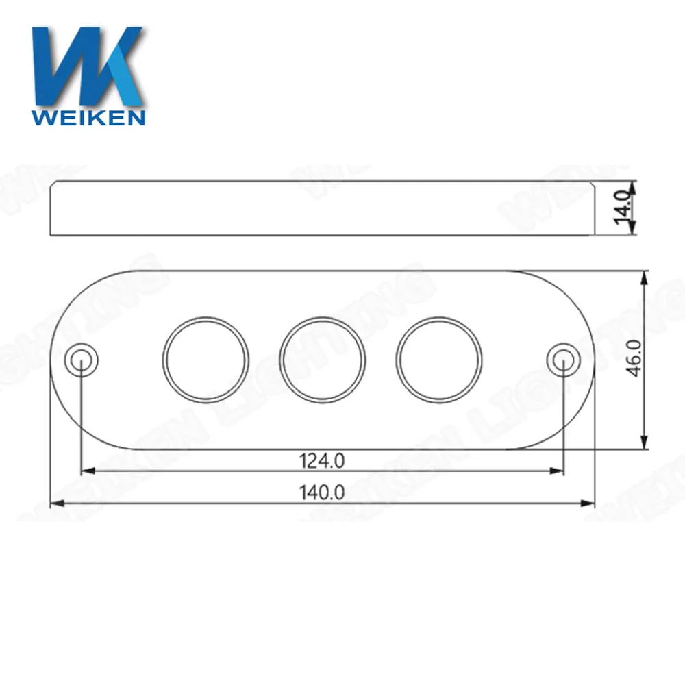 スライムライン45w3led電球RGB強力なマリンナビゲーションキットボートアクセサリーip68led水中ライト