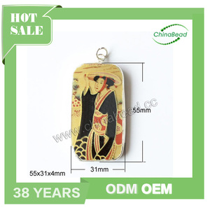 Últimas colgante encanto <span class=keywords><strong>de</strong></span> la moda, colgante <span class=keywords><strong>de</strong></span> cerámica, para las mujeres, pintada a mano <span class=keywords><strong>de</strong></span> cerámica colgante <span class=keywords><strong>de</strong></span> la cara - Product Image 1