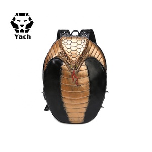 Zaino 3D con Motivo Serpente <span class=keywords><strong>Re</strong></span>, per Coppie, Sportivo, Alla Moda, per Computer, Design Originale con Pelle di Serpente - Product Image 2