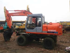 Б/у колесный экскаватор <span class=keywords><strong>Hitachi</strong></span> EX100 на продажу, б/у колесный экскаватор 12 тонн, японский бренд <span class=keywords><strong>Hitachi</strong></span> ex100 ex120 ex160 ex200 экскаватор