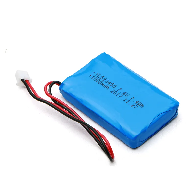523450 2S 1000mAh 7.4V rechargeable Lipo battery pack