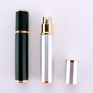 Kare Kenar Şekli 8ml Siyah Pembe Alüminyum Sprey parfüm şişesi atomizer - Product Image 1