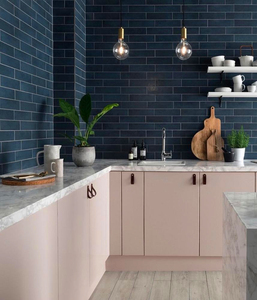 Il gabinetto da cucina rosa su ordine moderno di vendite calde di Hangzhou 2022 progetta il Funiture per la casa usata - Product Image 4