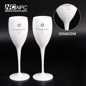 Bianco Acrilico di Plastica di Champagne di Vino Flauto Vetro <span class=keywords><strong>Tulipano</strong></span> per il Partito - Product Image 6