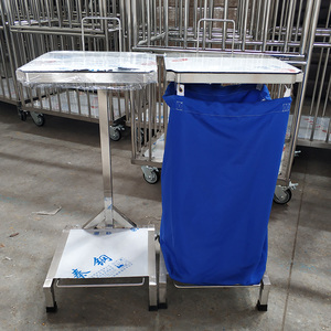 Stainless Steel Laundry Trolley For Hospital Hamper Linen Trolley Linen Collecting Trolley