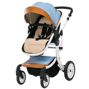 Super moda paisaje alta calidad de cuero de lujo deluxe Cochecitos de bebé cochecito de bebé 2 en 1 - Product Image 2