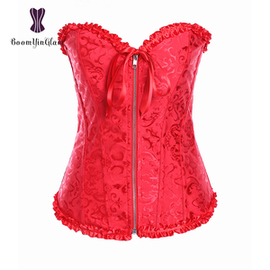 Pizzo con rifinitura Zip Design del sesso turco donne foto corsetto Sexy