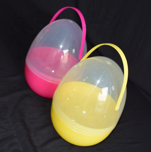 Modern Hot Selling 25cm Transparent <strong>Plastic</strong> Large <strong>Easter</strong> <strong>Egg</strong> with Handle Decorations - Product Image 3