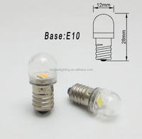 E10 bombilla LED 6V 1W 100LM 6V 12V 24V 36V 36V Ba9s bombilla de luz