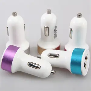 wholesale car charger adapter dual port usb car charger for iPhone5/6/6s and Android