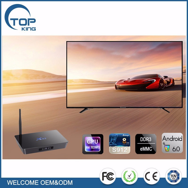 Precio barato S912 8 core android 6.0 TV BOX dual band wifi de la ayuda 1000 M LAn kodi 17.0 preinstalado Smart tv box x92