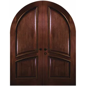 Prettywood Turco Stile Rustico Arco Modelli di Tipo Principale Anteriore Solido Porta di Legno Disegni