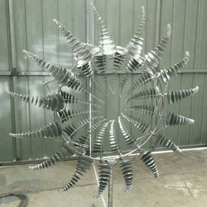 China Liefert Poliert Moderne Garten Im Freien Edelstahl 1,6 mt Durchmesser Wind Skulptur - Product Image 2