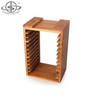 Support de rangement multifonction en bambou pour <span class=keywords><strong>CD</strong></span>, tour, étagère, kit pour <span class=keywords><strong>PS4</strong></span> - Product Image 4