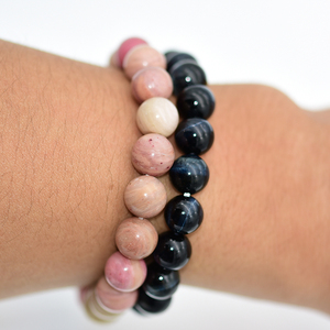 Bracciali in Pietra Naturale di Rodocrosite Più Popolari 4/6/8/10/12mm <span class=keywords><strong>Bracciale</strong></span> in Pietra <span class=keywords><strong>Rosa</strong></span> - Product Image 2