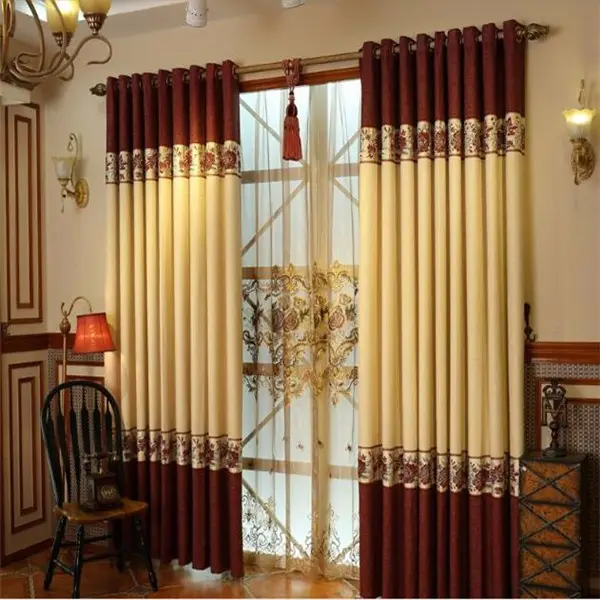 Ciniglia tende in tessuto che unisce tende della finestra decorazione