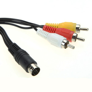 Venta al por mayor 9 pin a 3RCA AV Audio Video Cable 1,8 m para <span class=keywords><strong>Sega</strong></span> Génesis 2 o <span class=keywords><strong>3</strong></span> <span class=keywords><strong>Mega</strong></span> Drive 2 y <span class=keywords><strong>3</strong></span> A/V RCA Cable de conexión envío rápido - Product Image 5