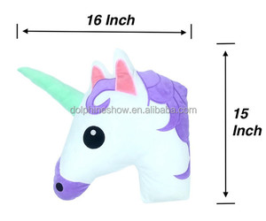 Casa Derco I Bambini Viola Unicorn Cuscino Giocattolo Della Peluche di Modo MOQ BASSO Farcito Morbido Peluche Unicorno Cuscino - Product Image 5