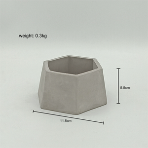 Vasi per <span class=keywords><strong>Piante</strong></span> Succulente e Cactus in Cemento, Forma Poligonale Irregolare, Mini Vasi da Interno Durevoli, Vendita all'Ingrosso - Product Image 3