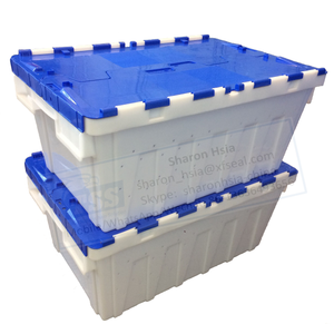 Stackable Lid Plastic Tote Storage Bin with Ventilation Holes 600X400X260mm Model no. TSS-TBX604026V