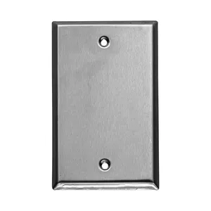 Plastik wallplates boş duvar plakaları 1 gang blank, beyaz