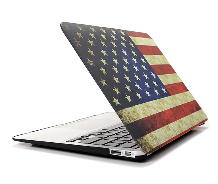 Water Painting Flag Rubberized Hard Snap-On Case Shell Cover for Apple MAC Macbook Air 13" inch