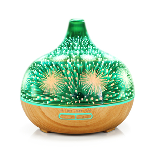 De Aroma de vidrio difusor con increíble 3D efecto Visual en <span class=keywords><strong>la</strong></span> noche de fuegos artificiales patrón de diferentes de grano de madera Base de colores - Product Image 2
