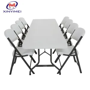 Bankett Klappstühle und Tische Vermietung Kunststoff Outdoor Tisch Rechteck Modern 28*1.0 Mm. 4 Stück/ctn ISO9001 11kg 350kg