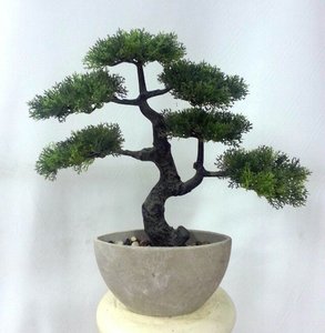 Good selling natural plastic mini rattan basket potted grass artificial succulents cactus plants bonsai desert