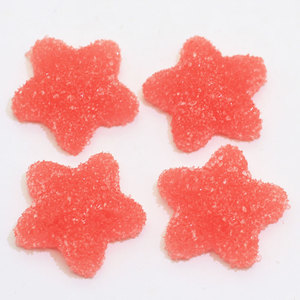 100 Pezzi Cabochon in Resina a Forma di Pentagramma, Simulazione Cibo Carino, Caramelle Gommose QQ per Decorazioni <span class=keywords><strong>Miniature</strong></span> Fai-da-Te - Product Image 3