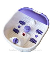 Mini-massager de pieds électrique infrarouge à bulles pour la réflexologie avec rouleaux de massage et bulles