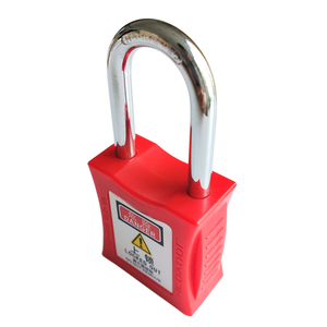 <span class=keywords><strong>Cadenas</strong></span> de sécurité thermoplastique avec anse en acier de 6 mm, verrouillage différentiel, même clé, 1 clé, cylindre en nylon, pour porte en bois BREED - Product Image 4