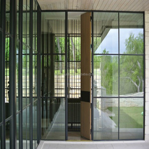 Janela de ferro simples forma de arco, <span class=keywords><strong>design</strong></span> de janela de vidro de cascamento de aço para venda - Product Image 4