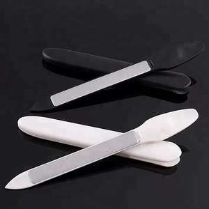 Lame en acier lisse professionnelle outil de soin des <span class=keywords><strong>ongles</strong></span> manucure en métal main <span class=keywords><strong>ongles</strong></span> bord vernis limes de ponçage - Product Image 1