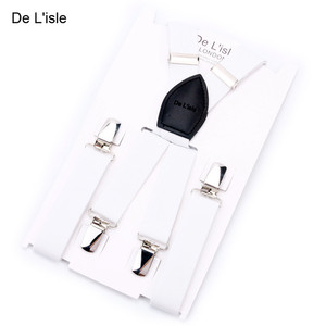 Hamocigia Clip Work Apron for the Wedding Custom Design Logo 4 Clips Elastic Button <strong>Trouser</strong> Brace Suspenders <strong>Belt</strong> for Men - Product Image 3