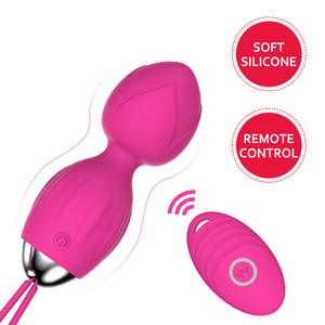 Jouets sexuels pour femmes, œufs vibrants à télécommande en <span class=keywords><strong>silicone</strong></span> 2 en 1, exercices vaginaux, boule de Kegel - Product Image 5